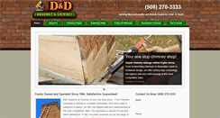 Desktop Screenshot of danddmasonryandchimney.com
